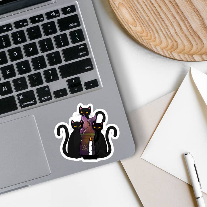Rebel and Siren Stickers - Wholesale Sticker - Cat Cult | Witch | Magic | Waterproof Vinyl Sticker | 2.7"1