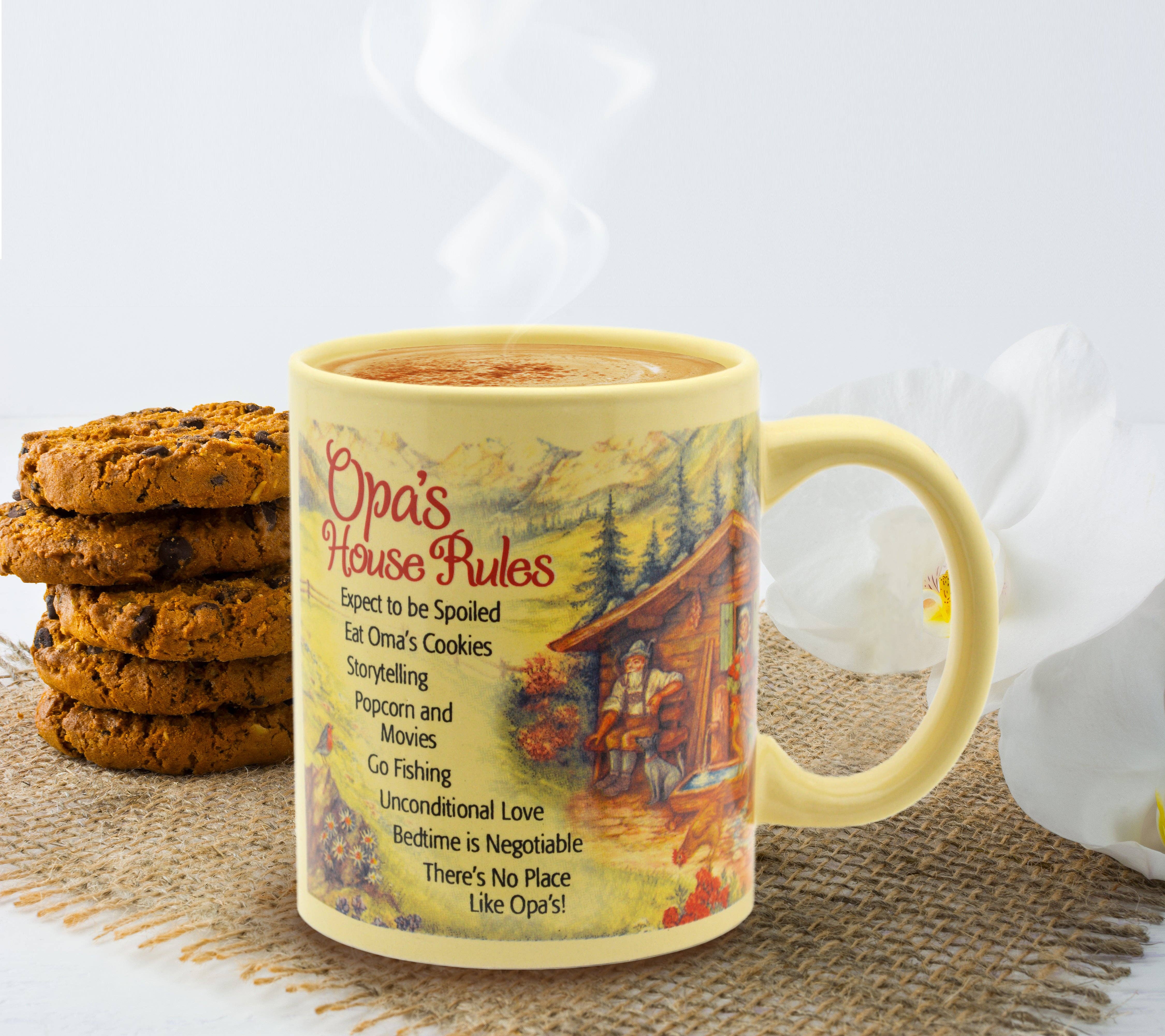 European Heritage Gifts - Wholesale Coffee Mug - Opa's House Rules Gift for Opa Mug1