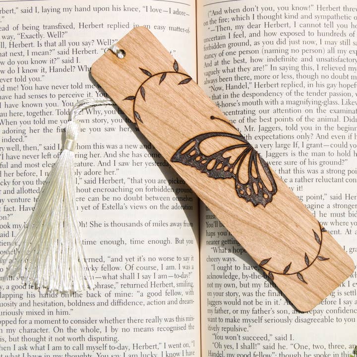 Butterfly Wood Bookmark for wholesale by Northern Dreams Design