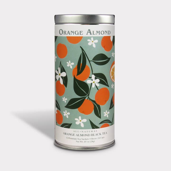 Fluer Nuevo Orange Almond - 12 Sachets de Thé - Boîte Haute pour la vente par The Tea Can Company