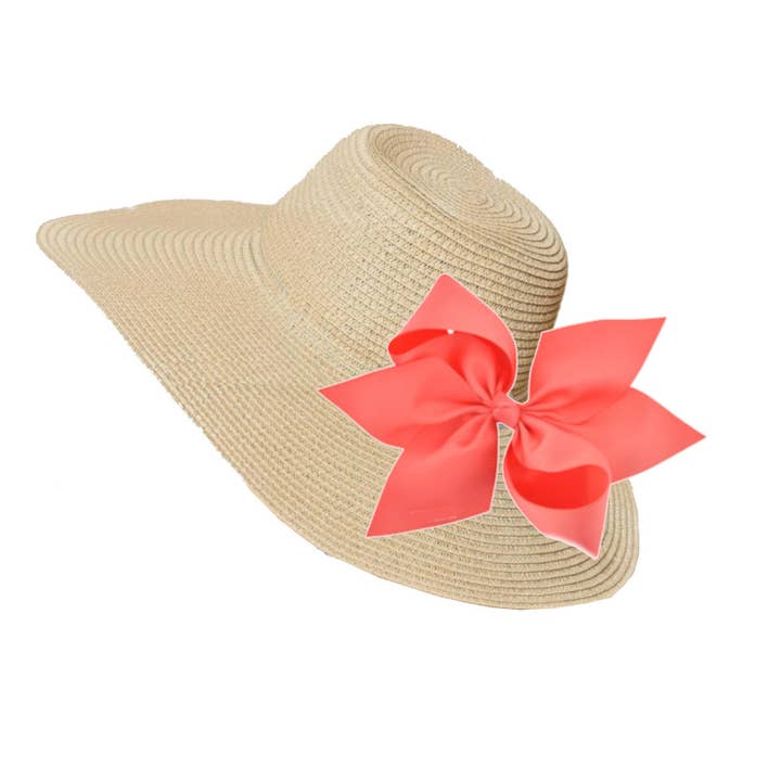 Peachy Pendants - Wholesale Straw Hat - Women's - The Chatham Straw Hat with Interchangeable Bow -Choose Color13