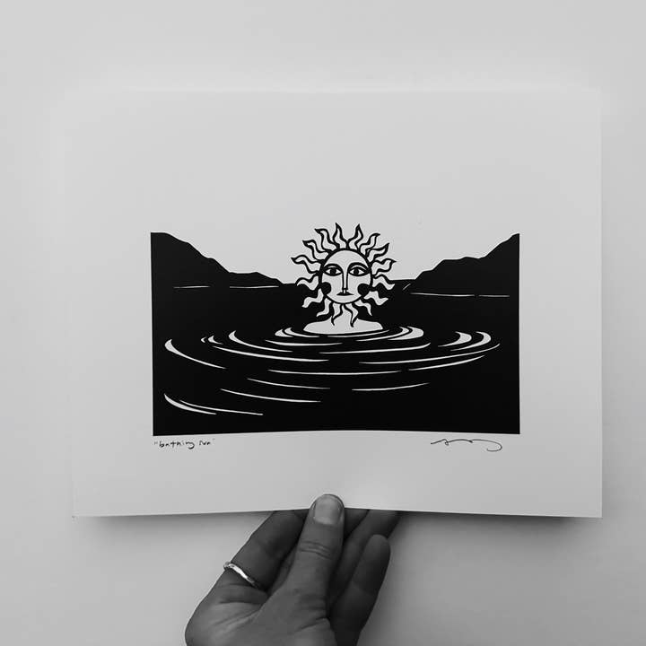 Impressão "Banho de Sol" 8x10" por atacado de Anna Brones