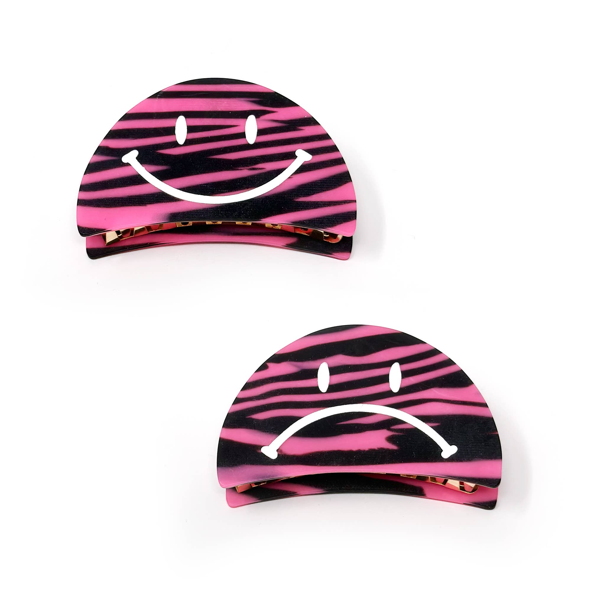 Rainbow Unicorn Birthday Surprise - Vendita all'ingrosso Fermaglio per capelli - Donna - Clip per capelli multi pattern con faccina sorridente / faccina triste0