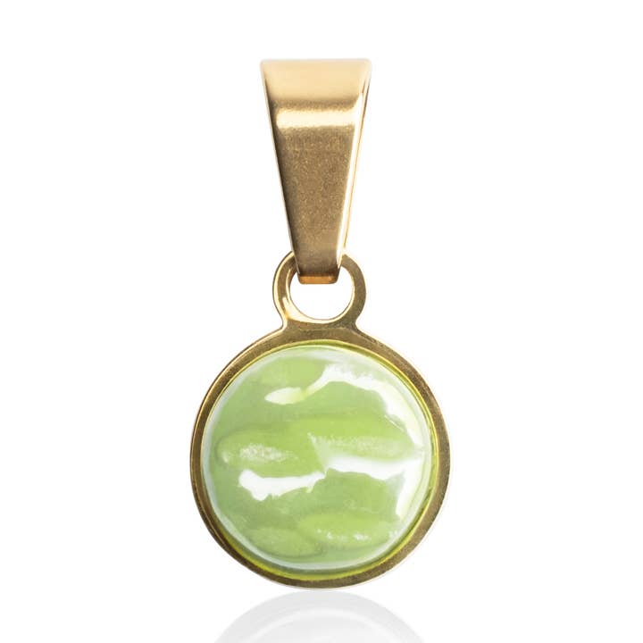 Necklace pendant • gold/lime green for wholesale by ALEXASCHA