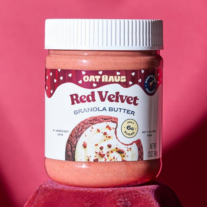 Red Velvet Granola Butter | Nut-free, Vegan, GF Spread for wholesale by Oat Haus