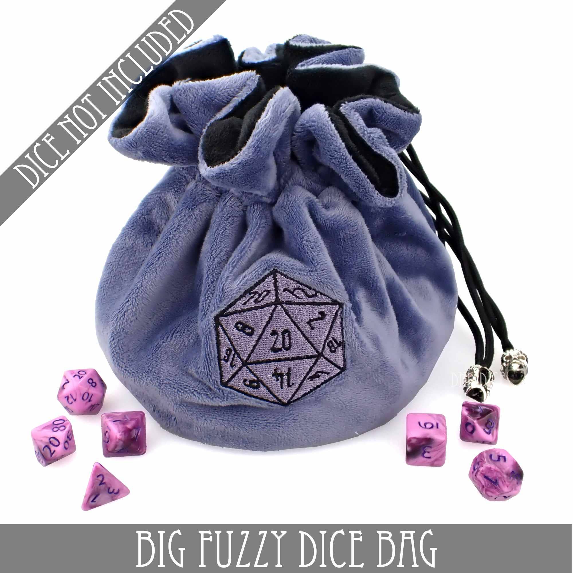 DNDDICE.COM - Wholesale Dice - Big Fuzzy Dice Bag - 6 Colors21