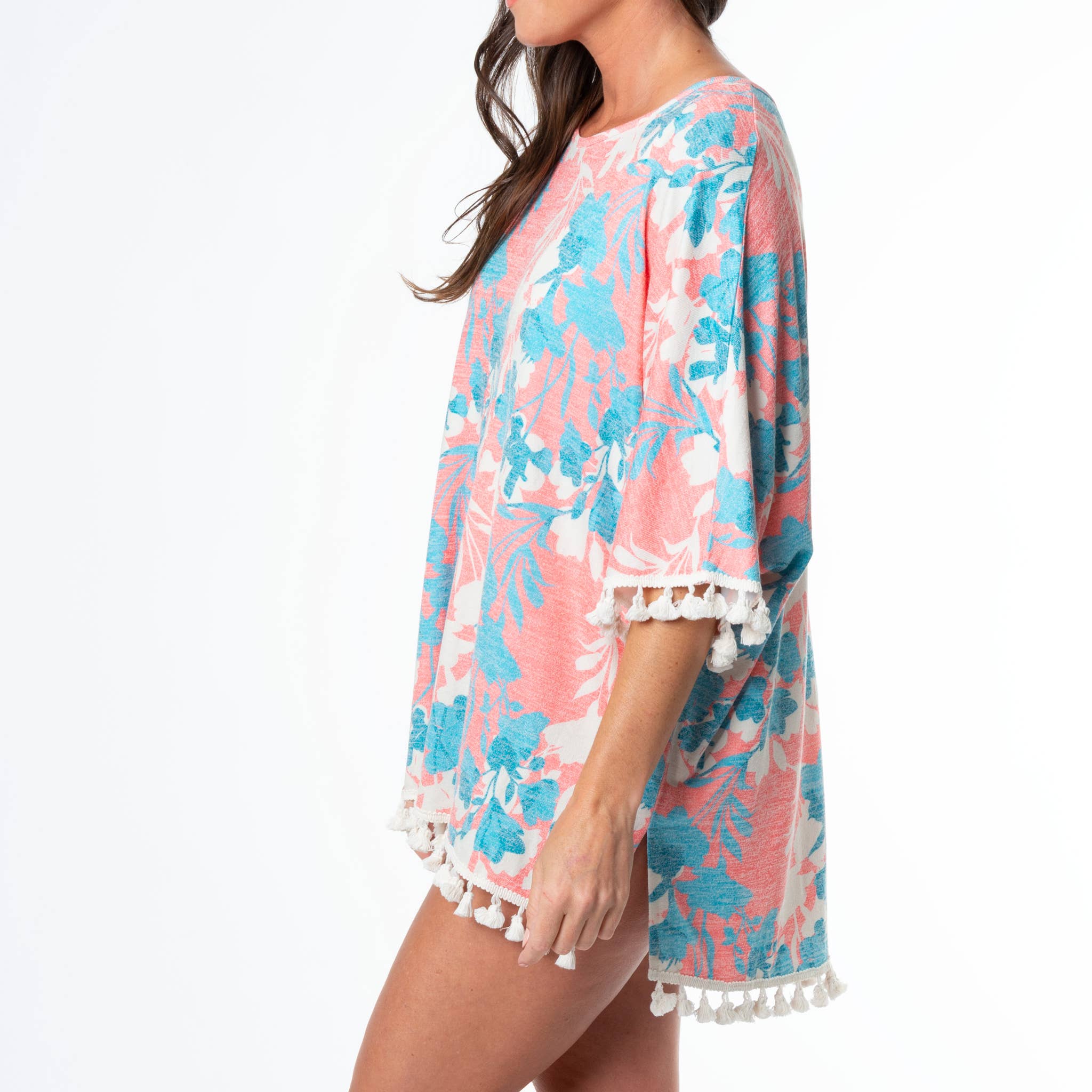 Elsie & Zoey - Venta al por mayor Camisola de baño - Mujer - Salida de Baño Elsie Talla Única con Flecos Playa7