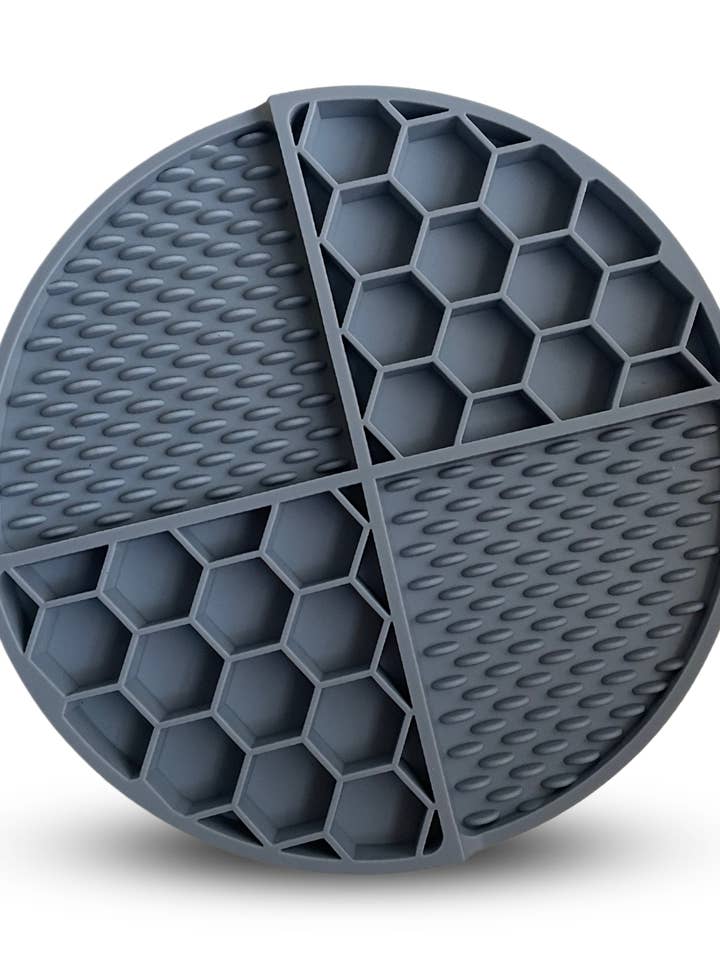 Dusty Blue Lick Mat for wholesale by Boho + Bark