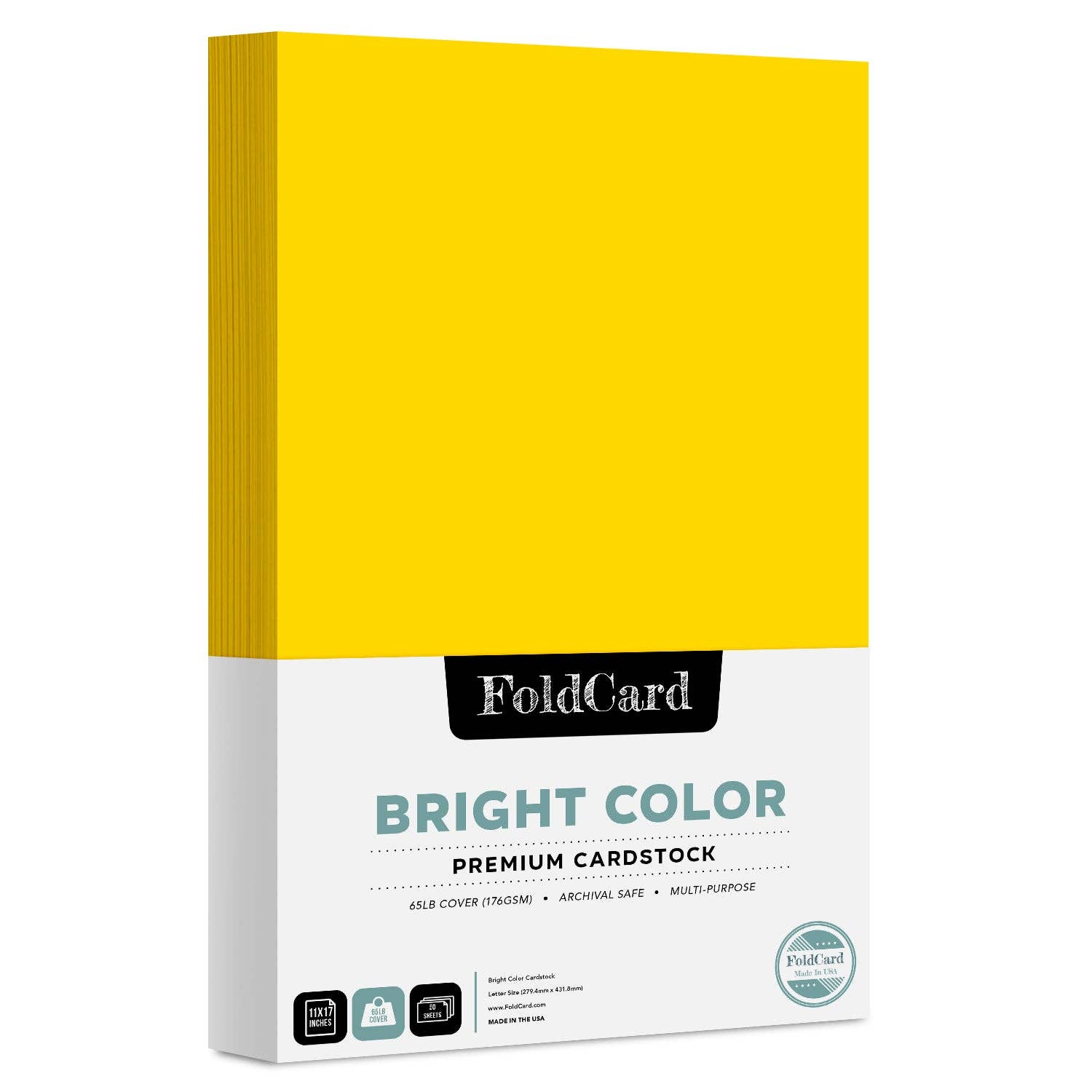 Fine Cardstock - Wholesale Craft Supplies - Premium Quality Bright Color Cardstock: 11 x 17 - 50 Sheets16