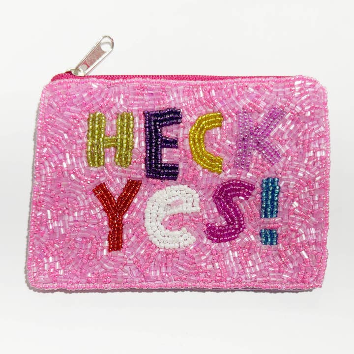 Ole - Wholesale Coin Purse - Women's - HECK YES! Mini Beaded Coin Pouch LAC-MP-0022