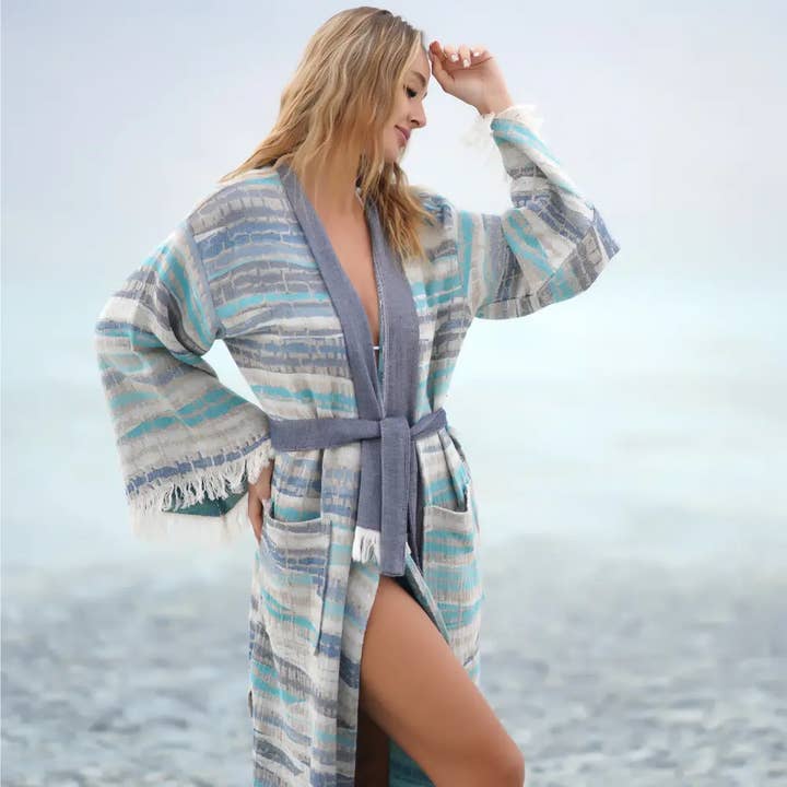 Bagno Milano - Vente Peignoir – femme - Collection de peignoirs et ponchos en peshtemal bio Bagno Milano57