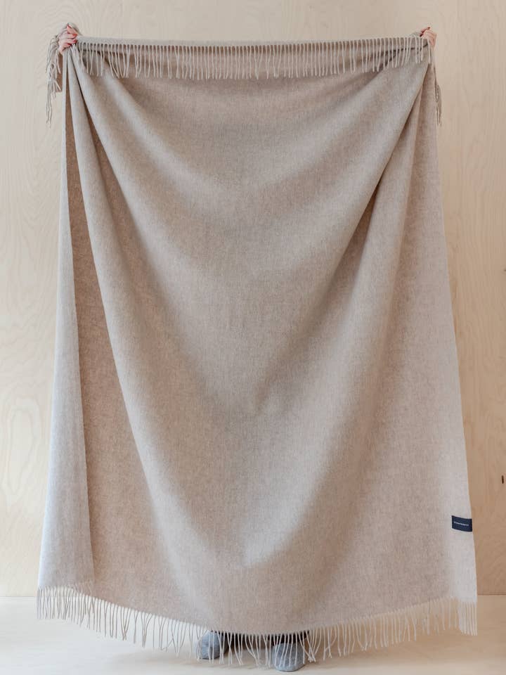 Couverture en laine d'agneau en mélange flocons d'avoine pour la vente par TBCo