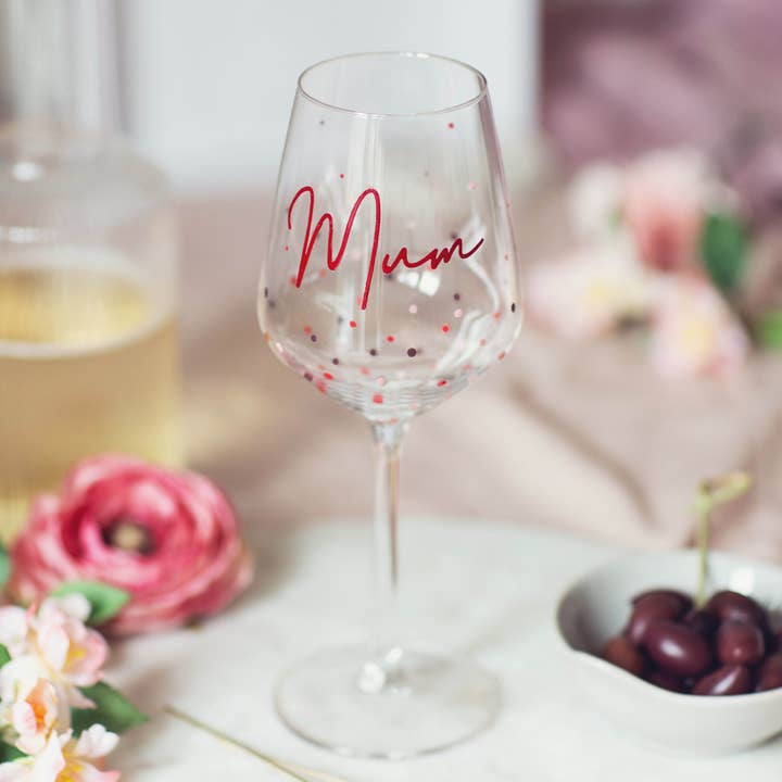 Becky Broome - Wholesale Wine Glass - Hand Painted Wine Glass For Mum