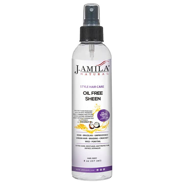 J. Amila Natuurlijke Haarverzorging Olievrije Glans Kokosolie (8oz) voor wholesale door UB BRANDS INC