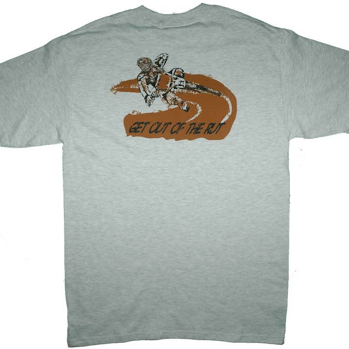 T-shirt DirtHead Get Out of the Rut pour la vente par DirtHead