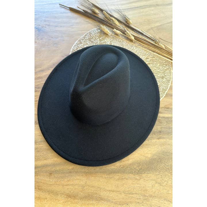 One and Only Accessories - Wholesale Fedora - Women's - Best seller Fashion Classic Wide Brim Felt Hat New Color