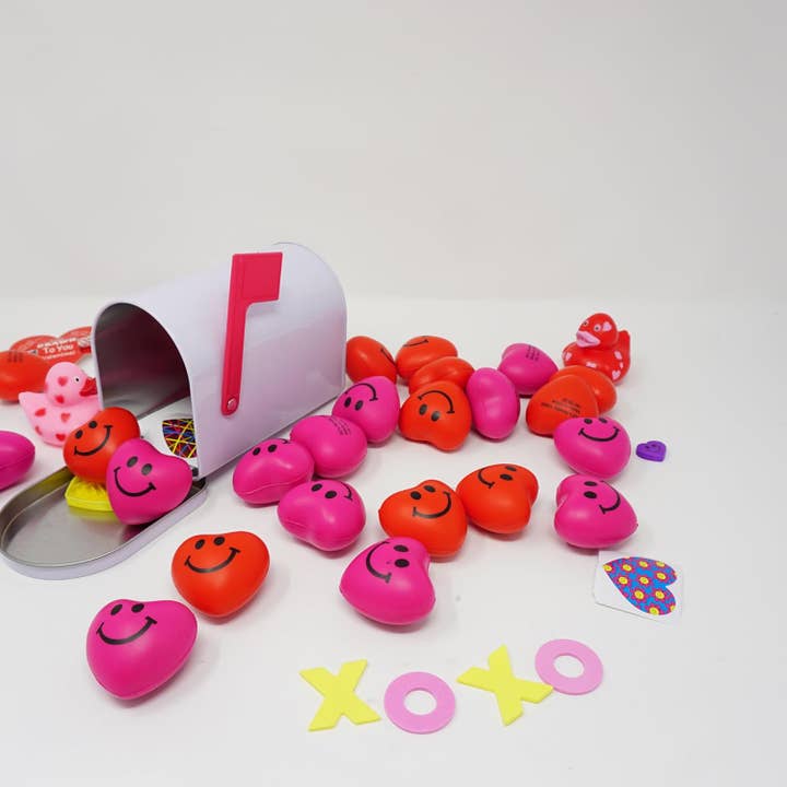 4E's Novelty - Wholesale Mailbox - Valentine's Day Mini Tinplate Mailbox - Kids Card & Gift Storage Box