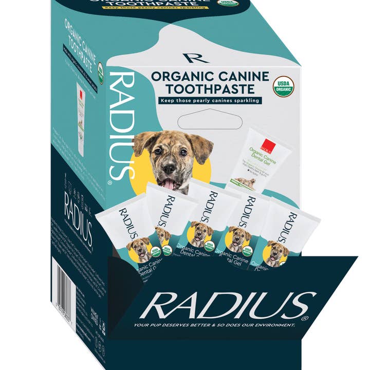 RADIUS - Vendita all'ingrosso Dentifricio - Cani - Dentifricio USDA Organic Canine Trial/Travel Size, 0,8 oz