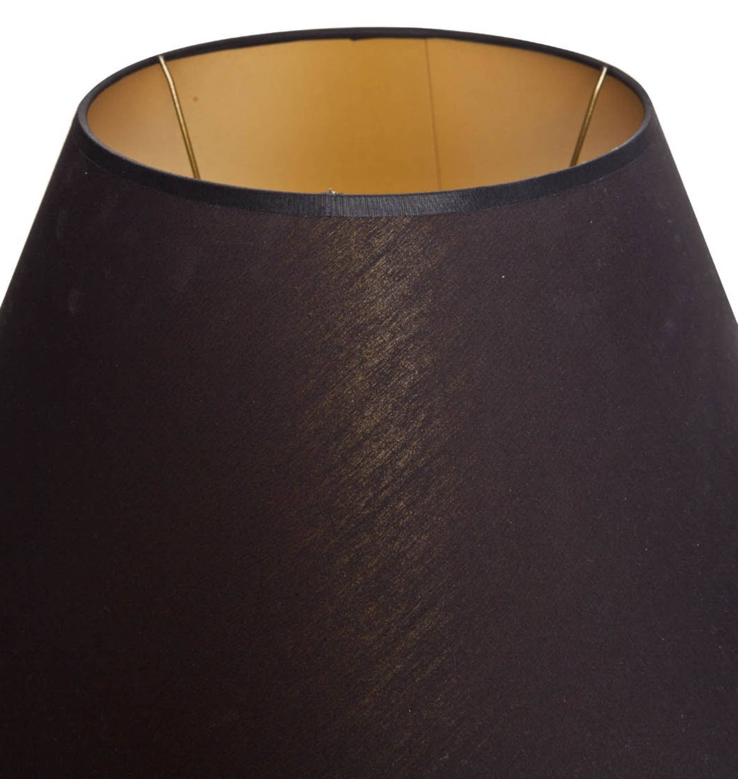 Signature Home Collection GmbH - Wholesale Lamp Shade - Lampshade fabric black/ gold inside 40/20/24 cm2