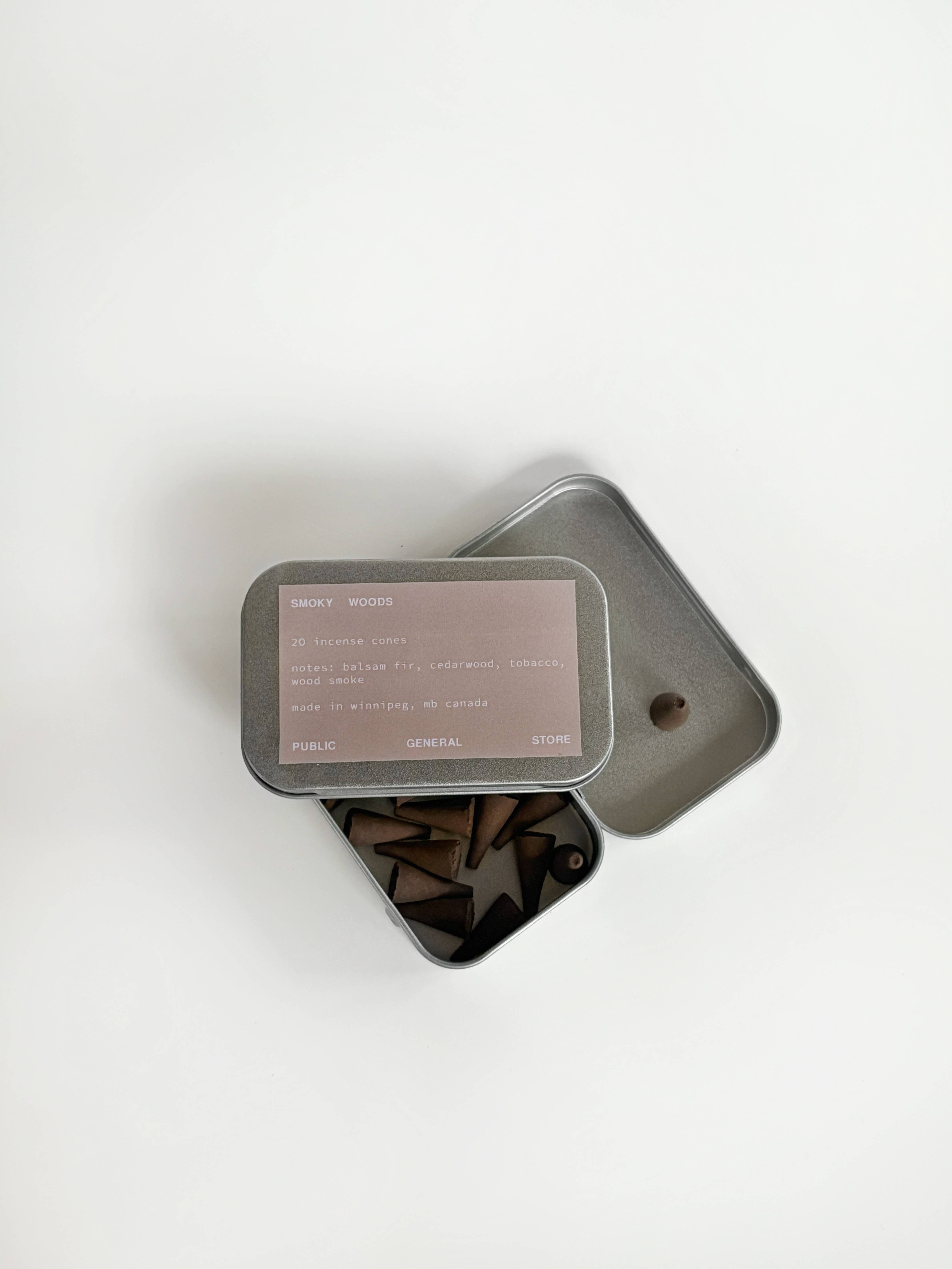 Public General Store inc - Wholesale Incense - Smoky Woods Incense Cones