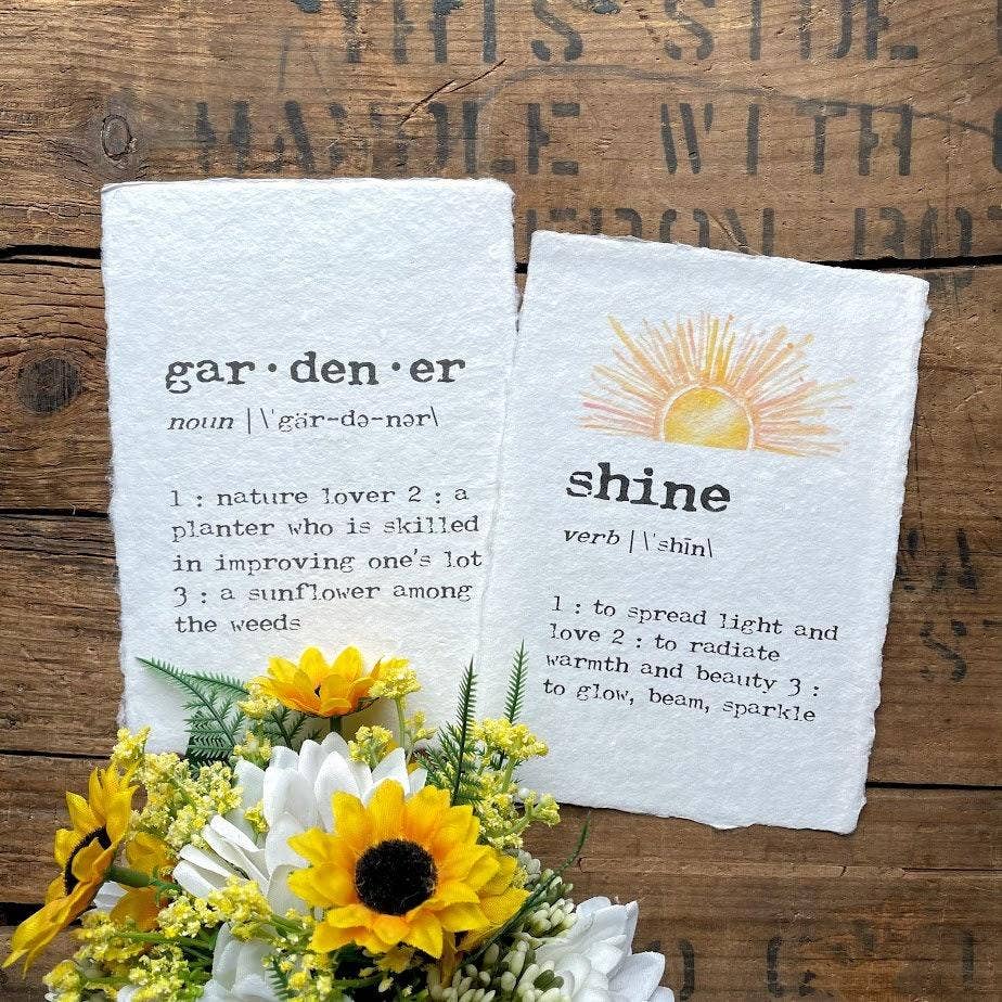 Alison Rose Vintage - Wholesale Art Print - shine definition print on handmade paper with sun2