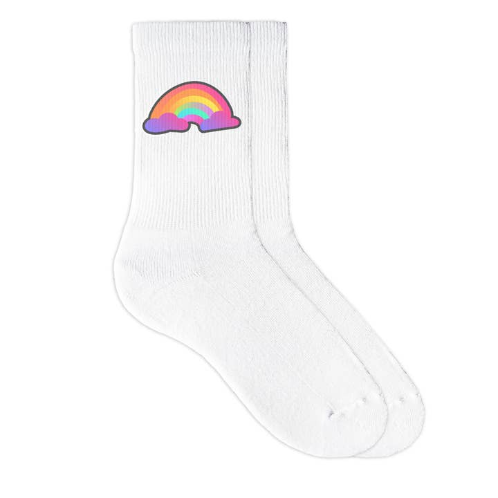 Sockprints - Wholesale Socks - Unisex - Add Your Design - Custom Printed Cotton Ribbed Crew Socks3