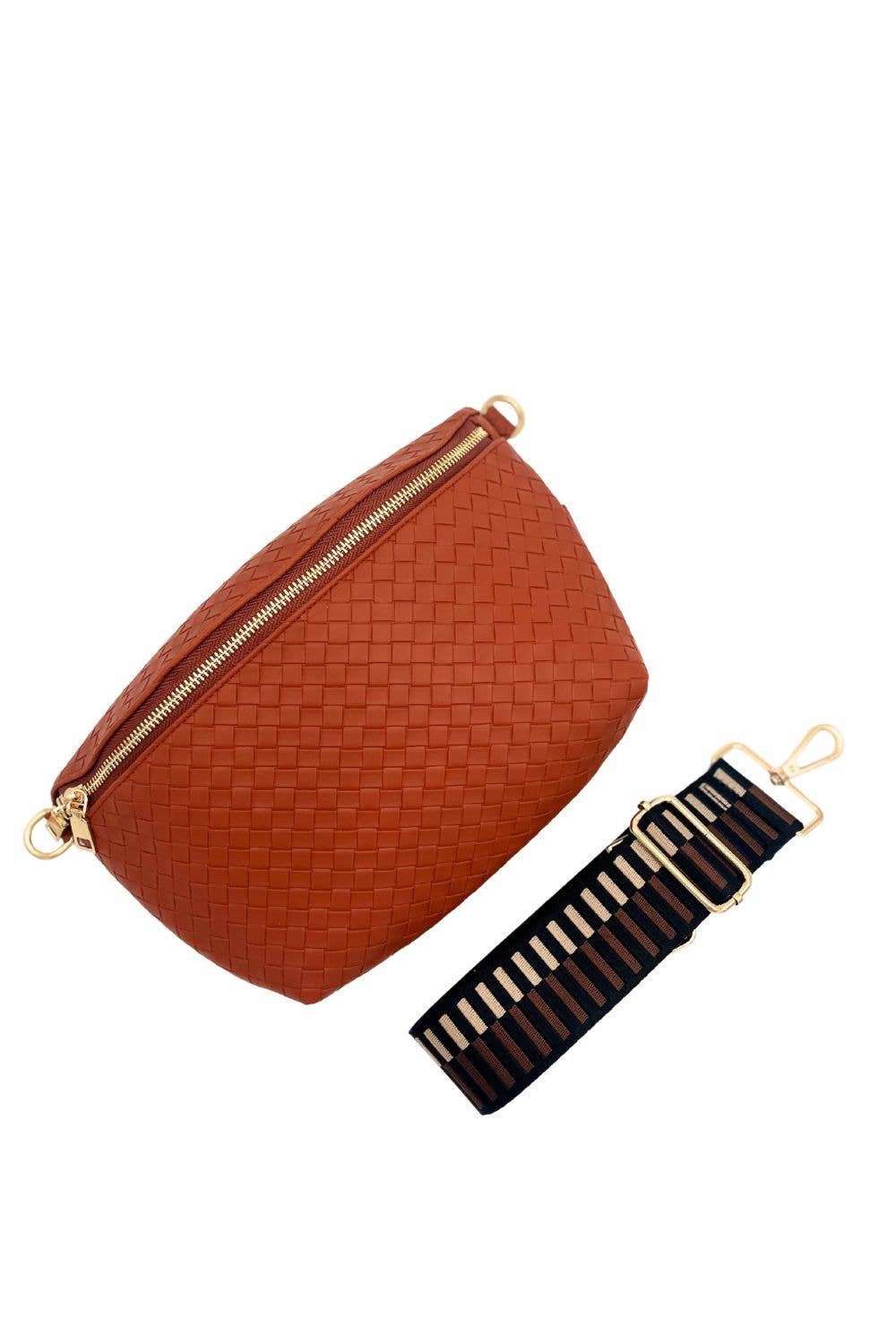 modern and chic - Wholesale Belt Bag - Women's - Rory Crisscross Oversized Belt Bag8