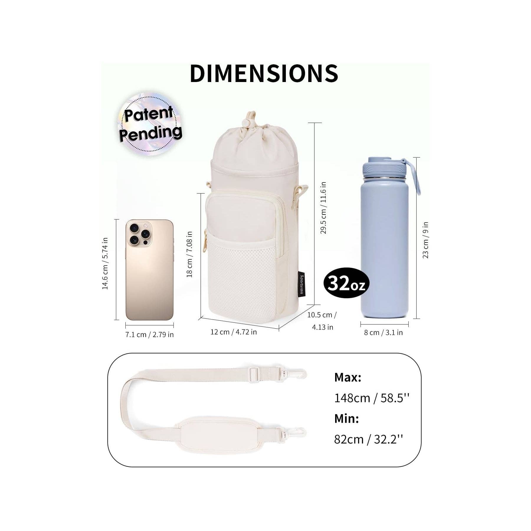 NARWEY INC - Wholesale Bottle Rack/Holder - Water Bottle Holder with Strap, 32 OZ Water Bottle Carrier1