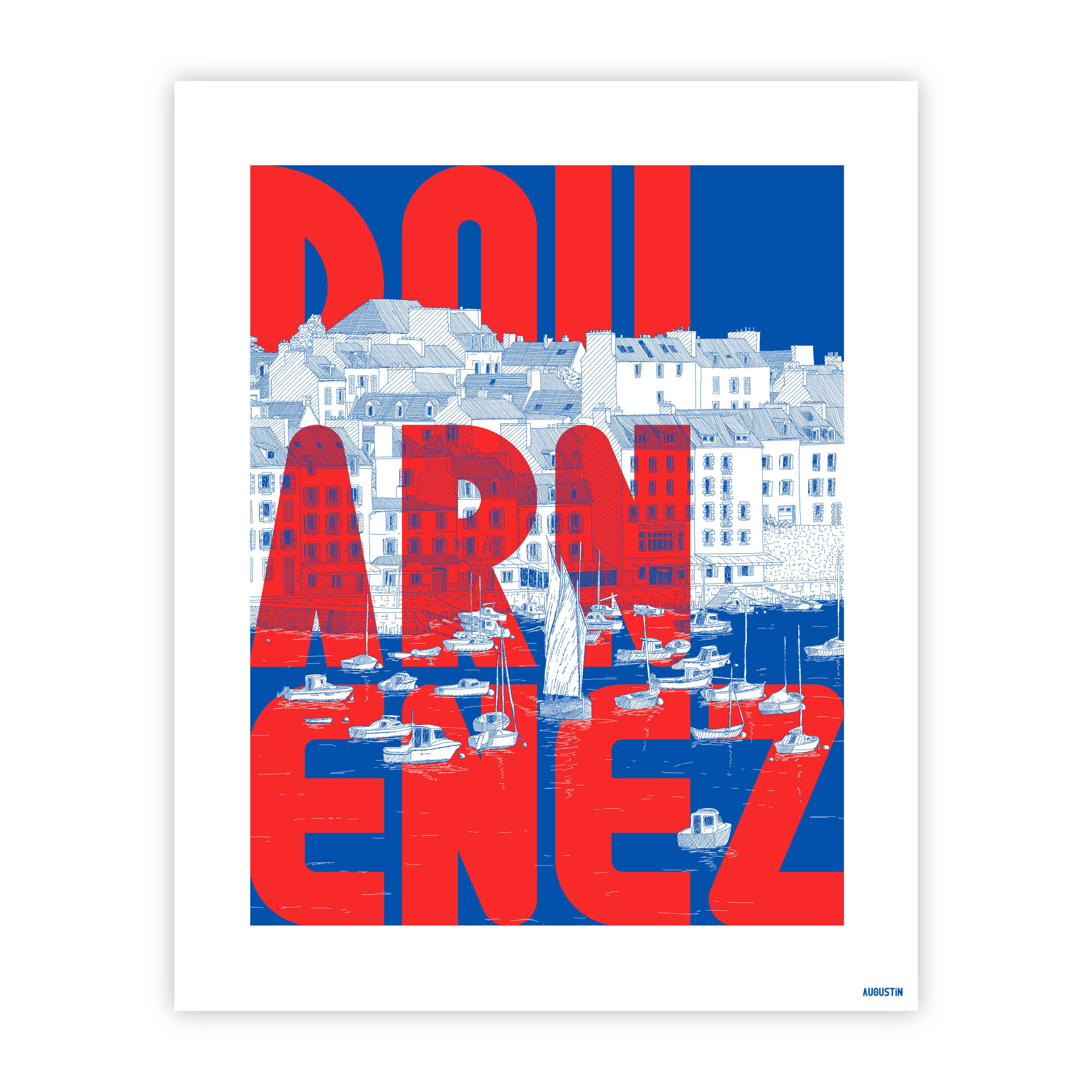 Augustin - Wholesale Poster - Douarnenez (red) - display0