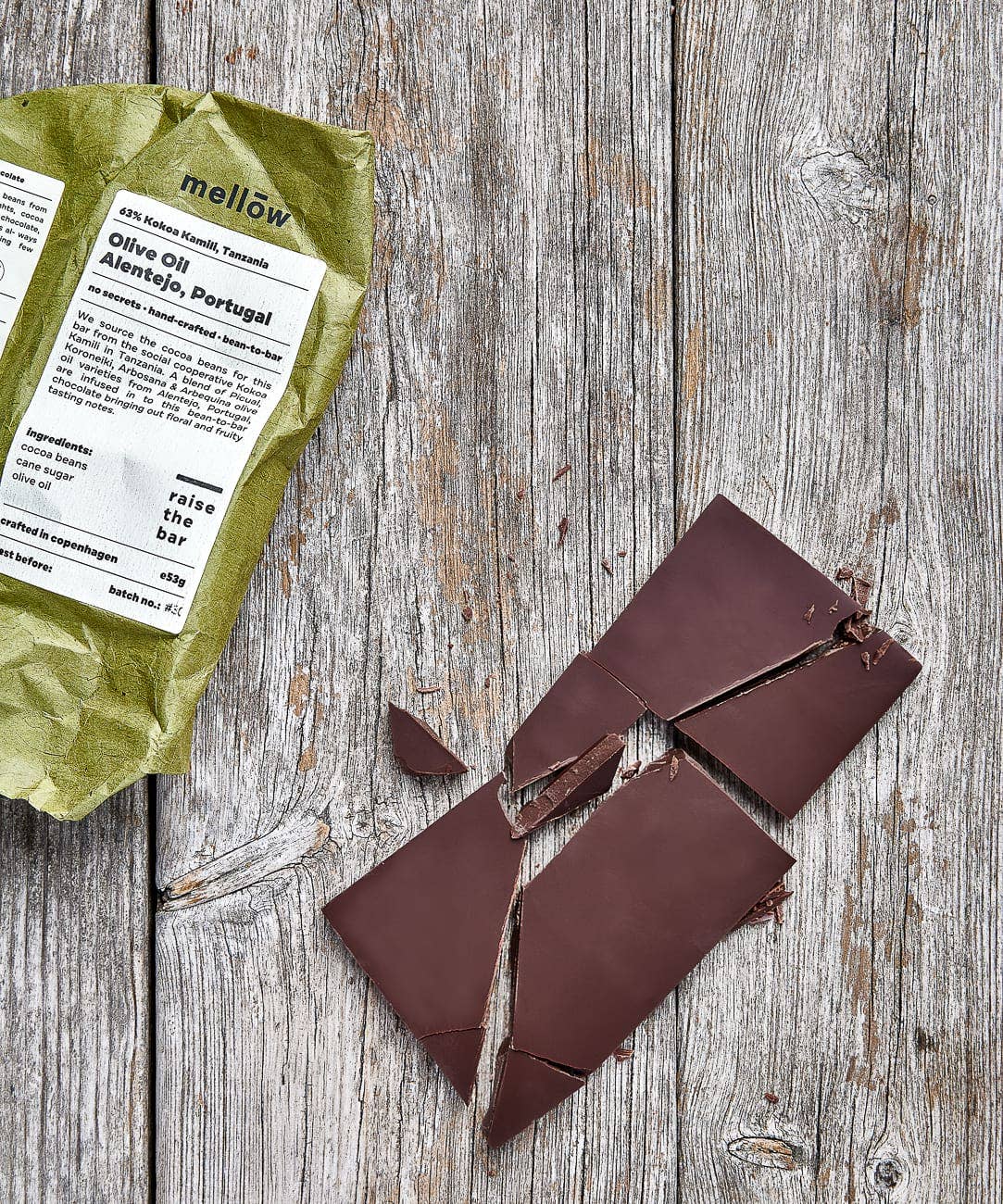 Mellow Chocolate - Wholesale Chocolate Bar - Olive oil1