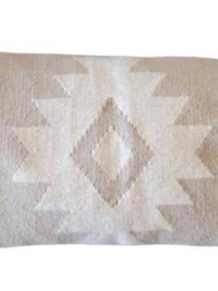 Neutral Rima Handwoven Lumbar Pillow Cover for wholesale by Mumo Toronto Inc