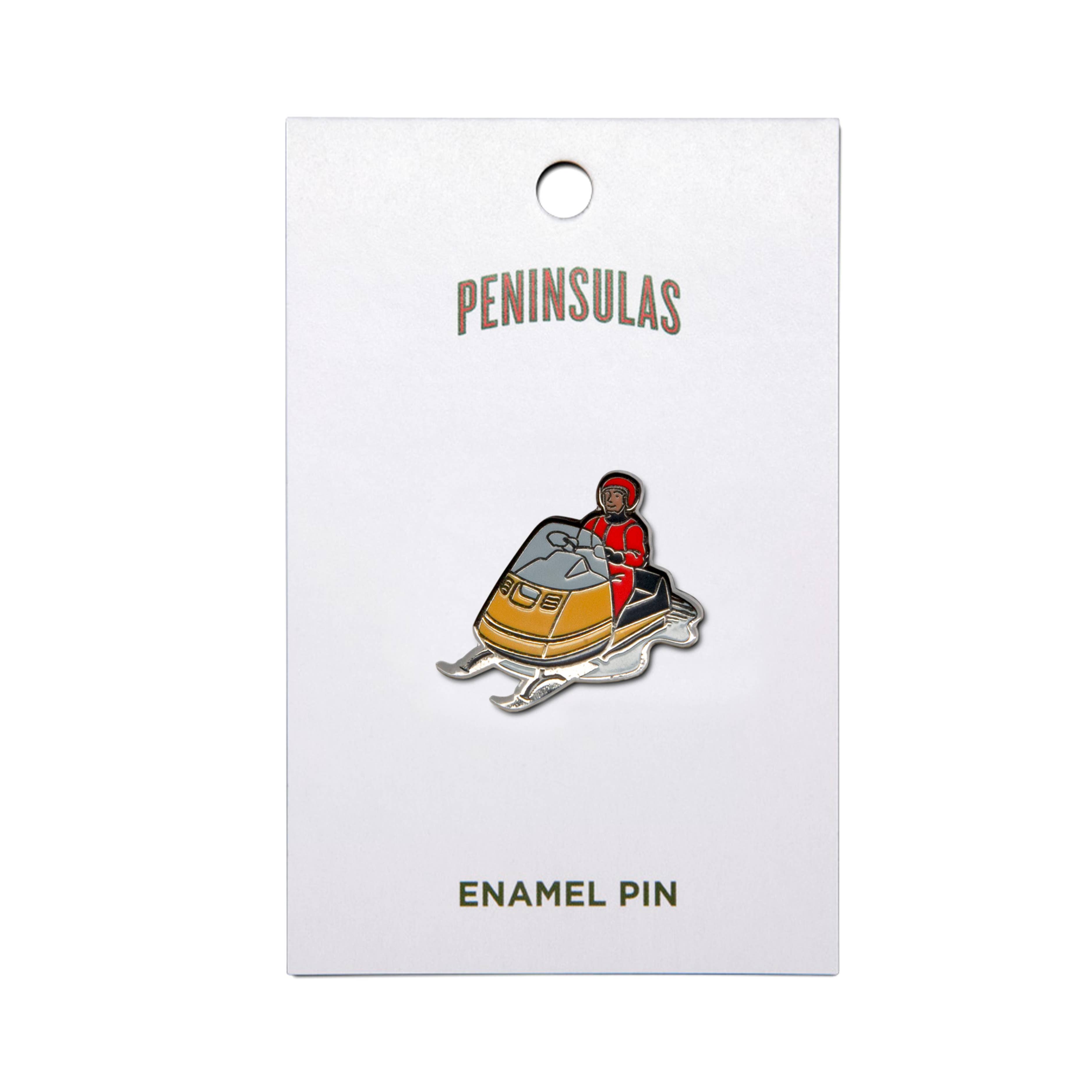 Peninsulas - Wholesale Lapel Pin/Button - Snowmobile Enamel Pin1