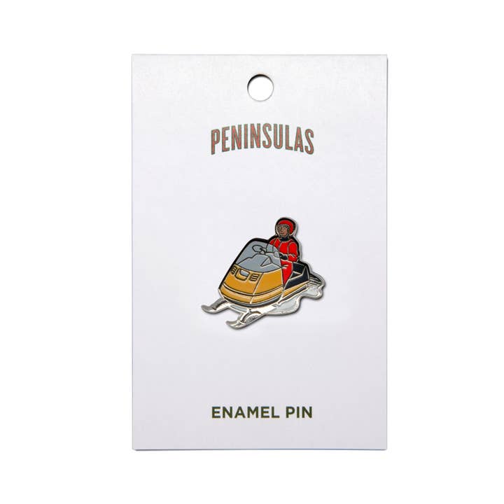 Peninsulas - Wholesale Lapel Pin/Button - Snowmobile Enamel Pin1