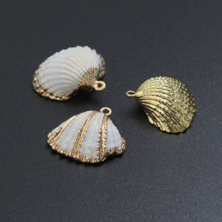 BestBeads&Beyond - Wholesale Individual charm/pendant - Associated Natural Seashell Pendant charm, EF8233
