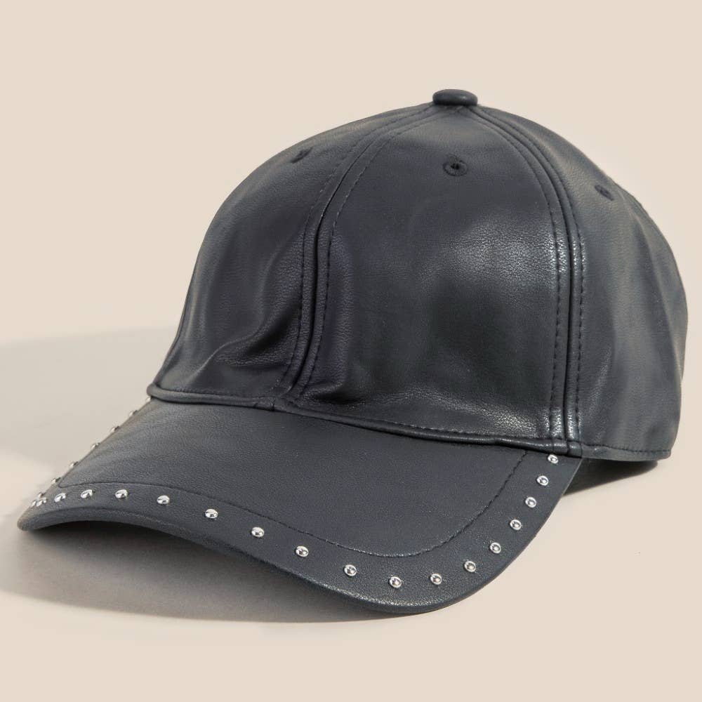 Anarchy Street – wholesale Baseball cap – Women's – Leather Rivet Trim Cap4