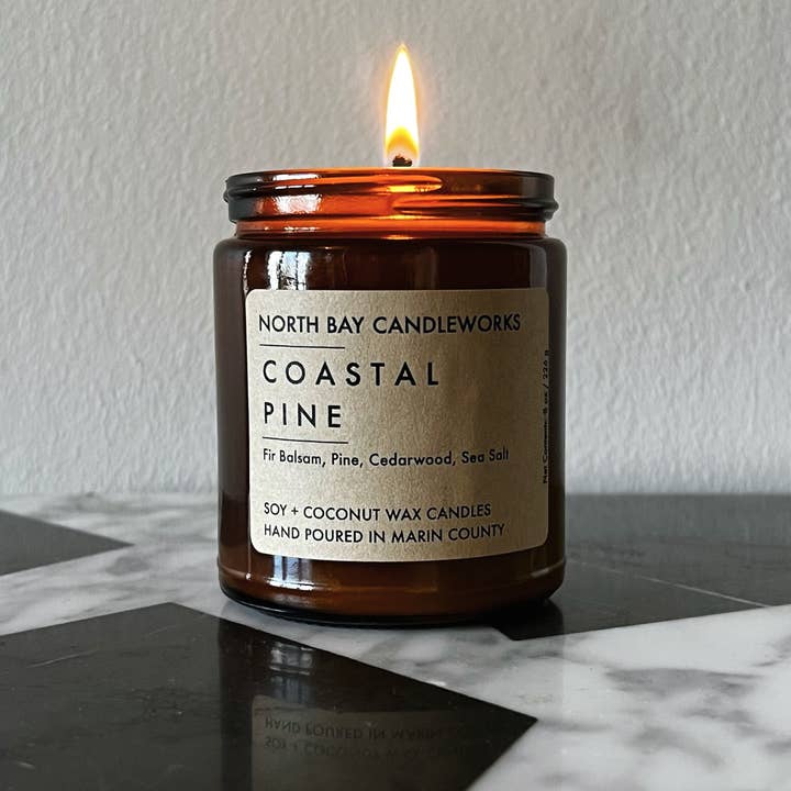 North Bay Candleworks - Wholesale Jar/Filled Candle - Coastal Pine (Standard Size, 8 oz)2