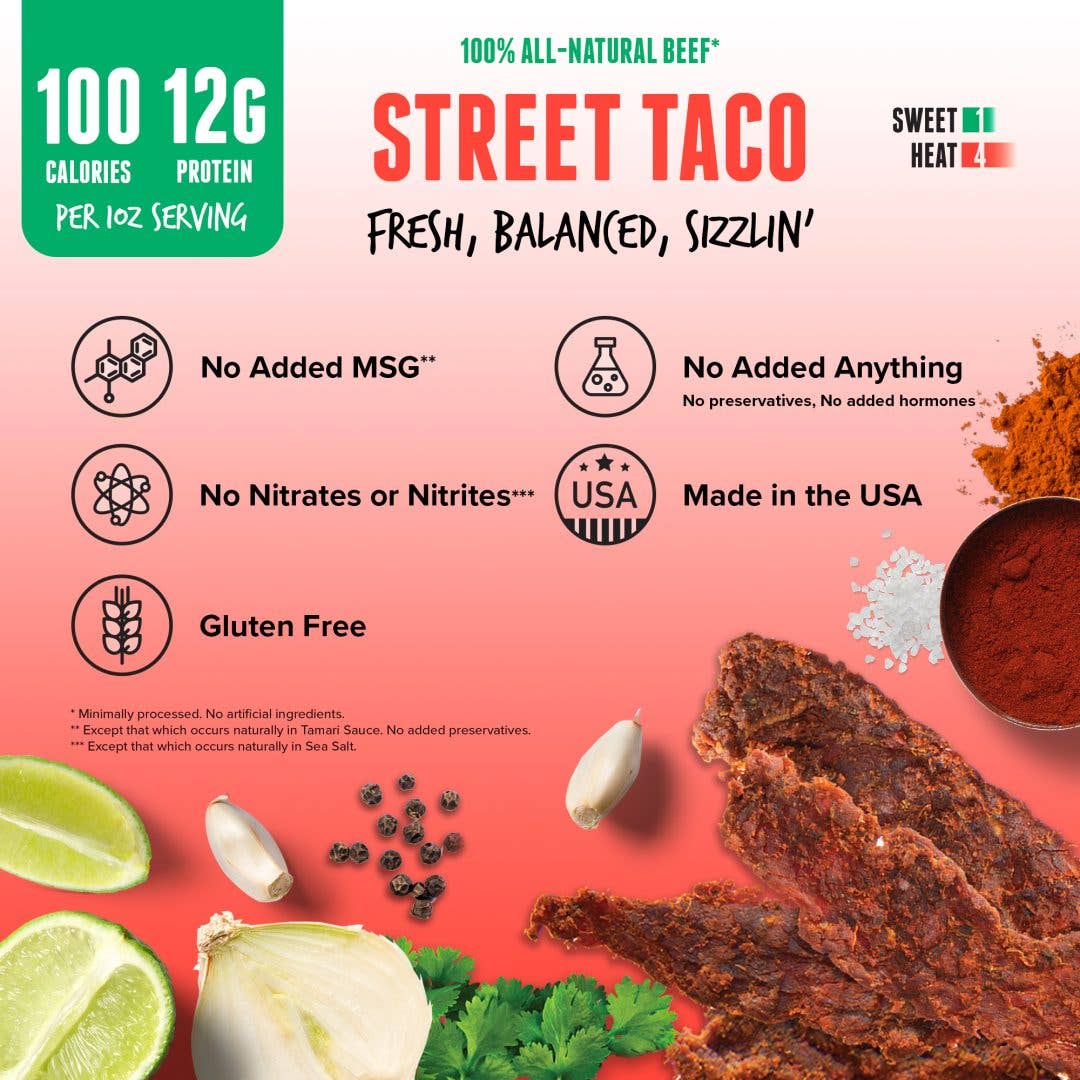 Baja Vida Snacks - Wholesale Jerky - Baja Vida Beef Jerky - Street Taco6