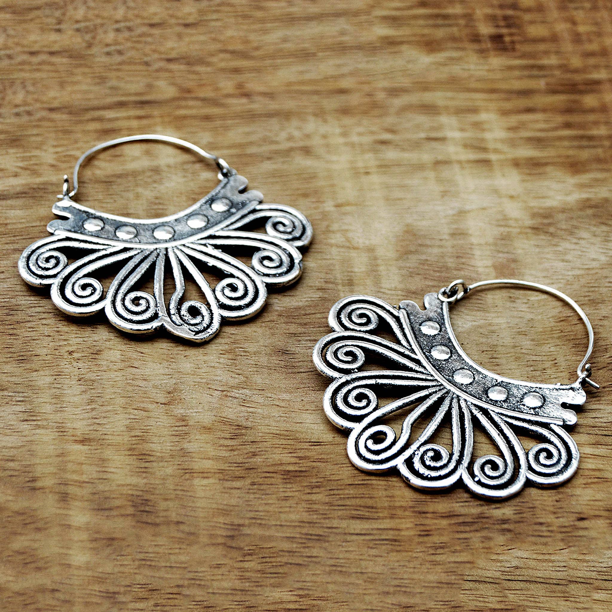 Gypsy Winds Bcn - Wholesale Dangle Earrings - Tribal Silver Earrings2