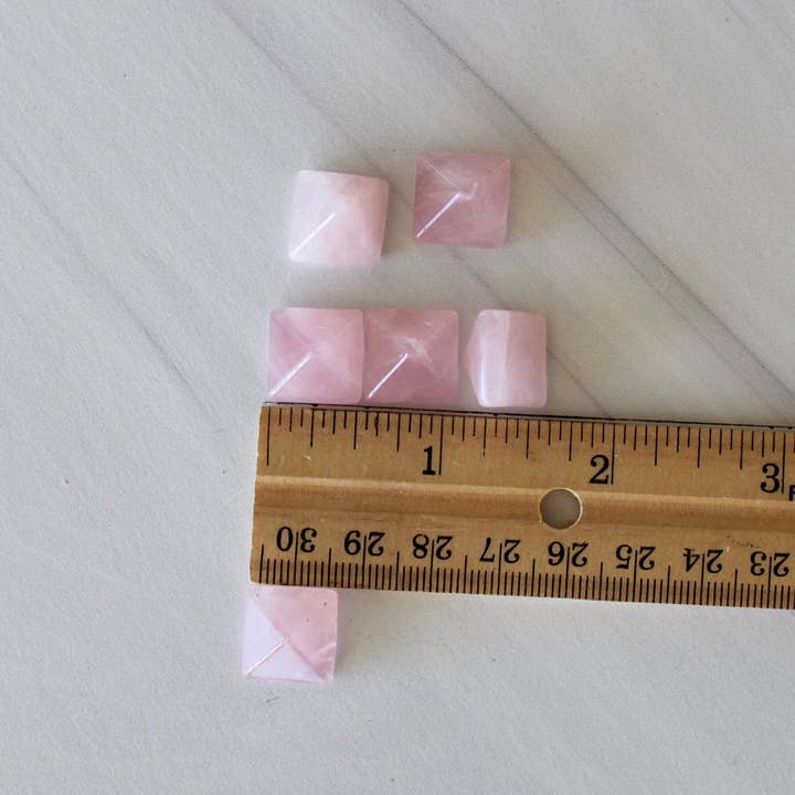Pebble House - Wholesale Spiritual Stone/Crystal - Rose Quartz Mini Pyramid (Crystals & Stones)3