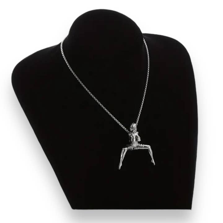 Kinky Pleasure - Wholesale Pendant/Charm Necklace - Kinky Pleasure - T036 - Neckless Sexy Woman Spread Legs Bondage