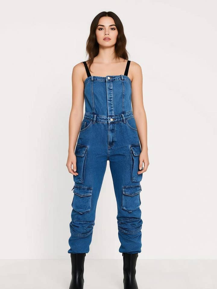WOMEN'S DENIM OVERALLS for wholesale by Kis 2