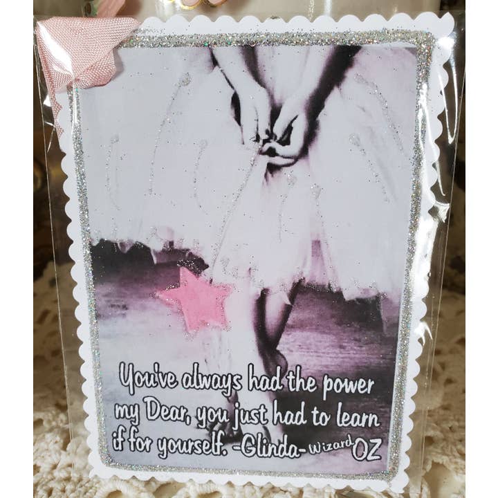 Little Heart Designs - Wholesale Gift Tag - Gift Tag You've Alway Had The Power Glinda Wizard Oz