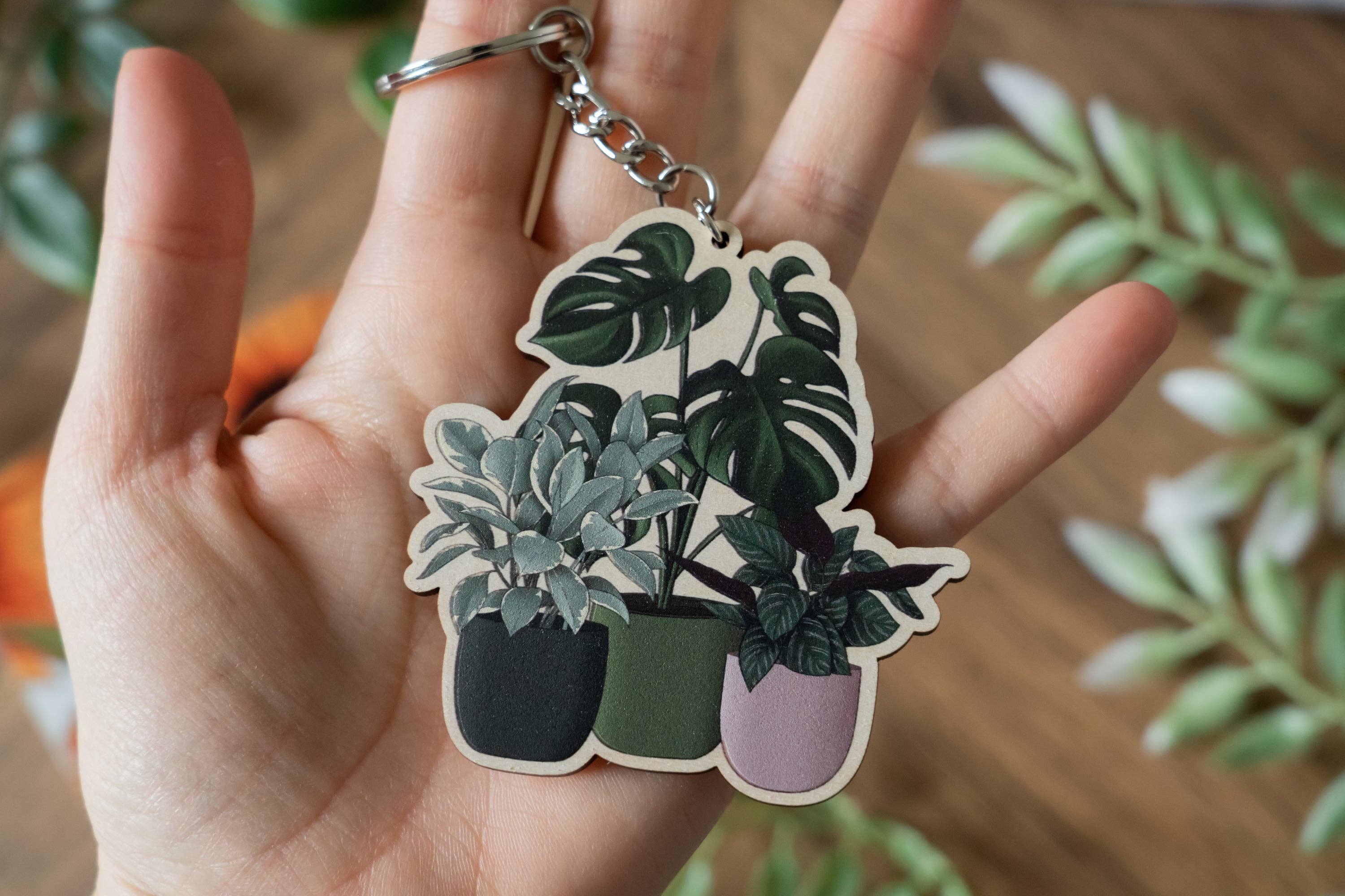 Hayley Jade Design Studio - Wholesale Keychain - Women's - Houseplants Keychain1