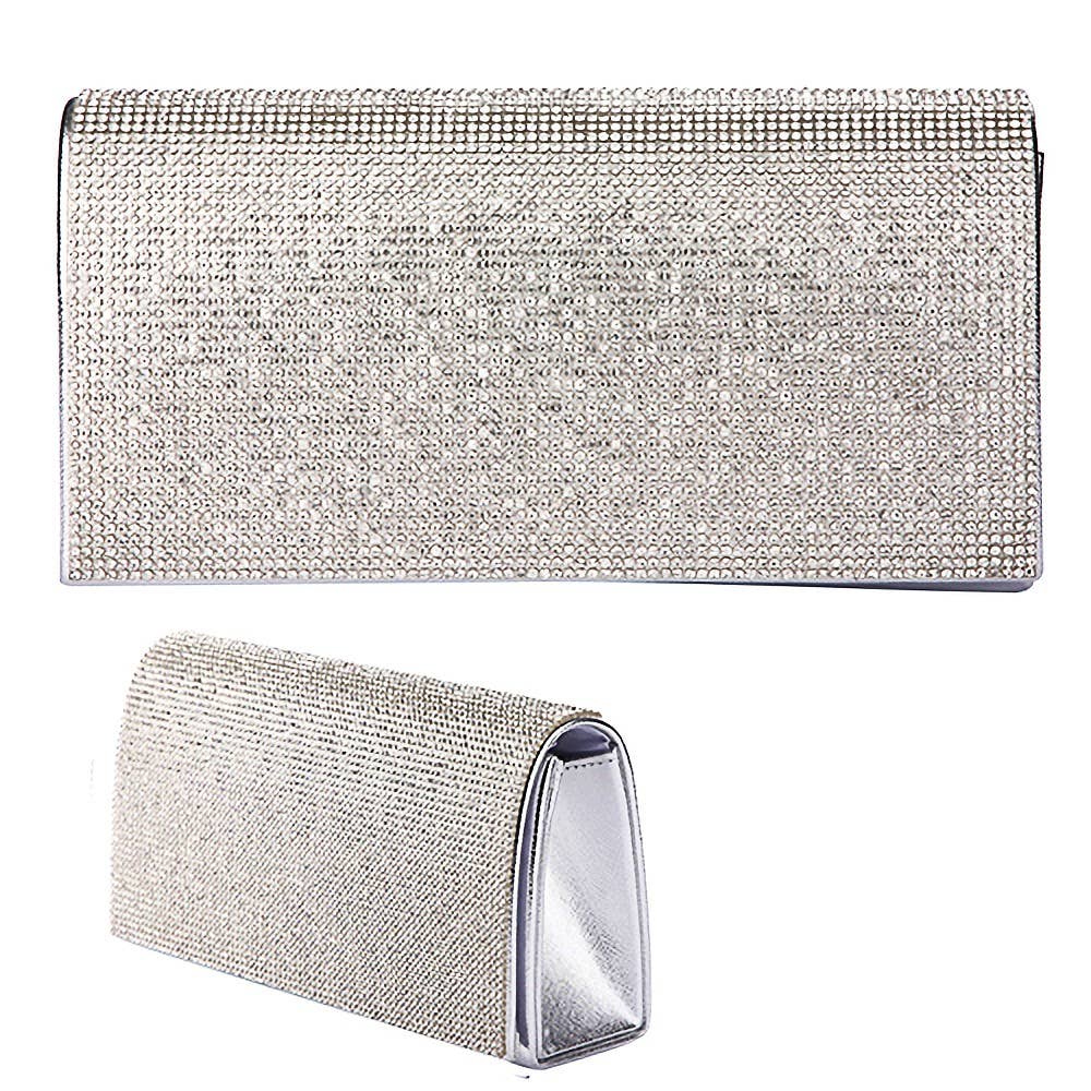 Diacly - Vente Pochette – femme - Pochette de soirée brillante avec patch en strass3