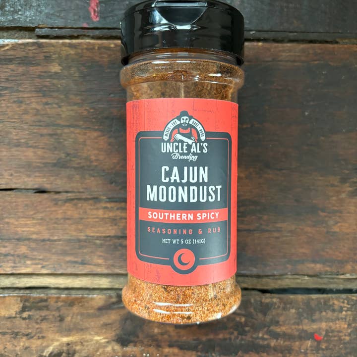 Cajun Moondust Seasoning & Rub for wholesale by UNCLE ALS BREADING