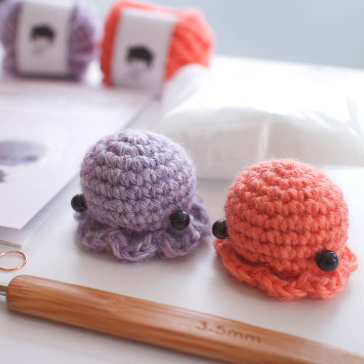 Kit croché polvo - kit amigurumi eco-friendly para iniciantes por atacado de Mohu