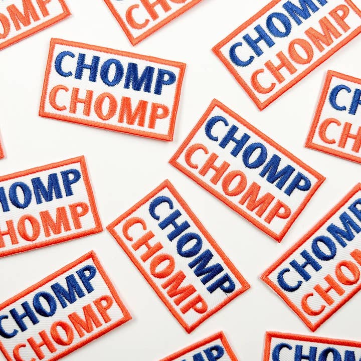 Field Trip Threads - Wholesale Patch - Chomp Chomp Embroidered Iron-On Patch Florida Football Gator