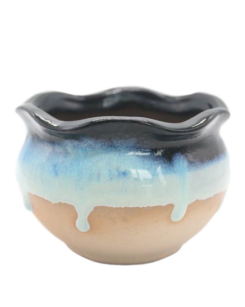 Springer Décor - Venta al por mayor Macetas - Maceta Water Drop con drenaje para plantas y decoración2