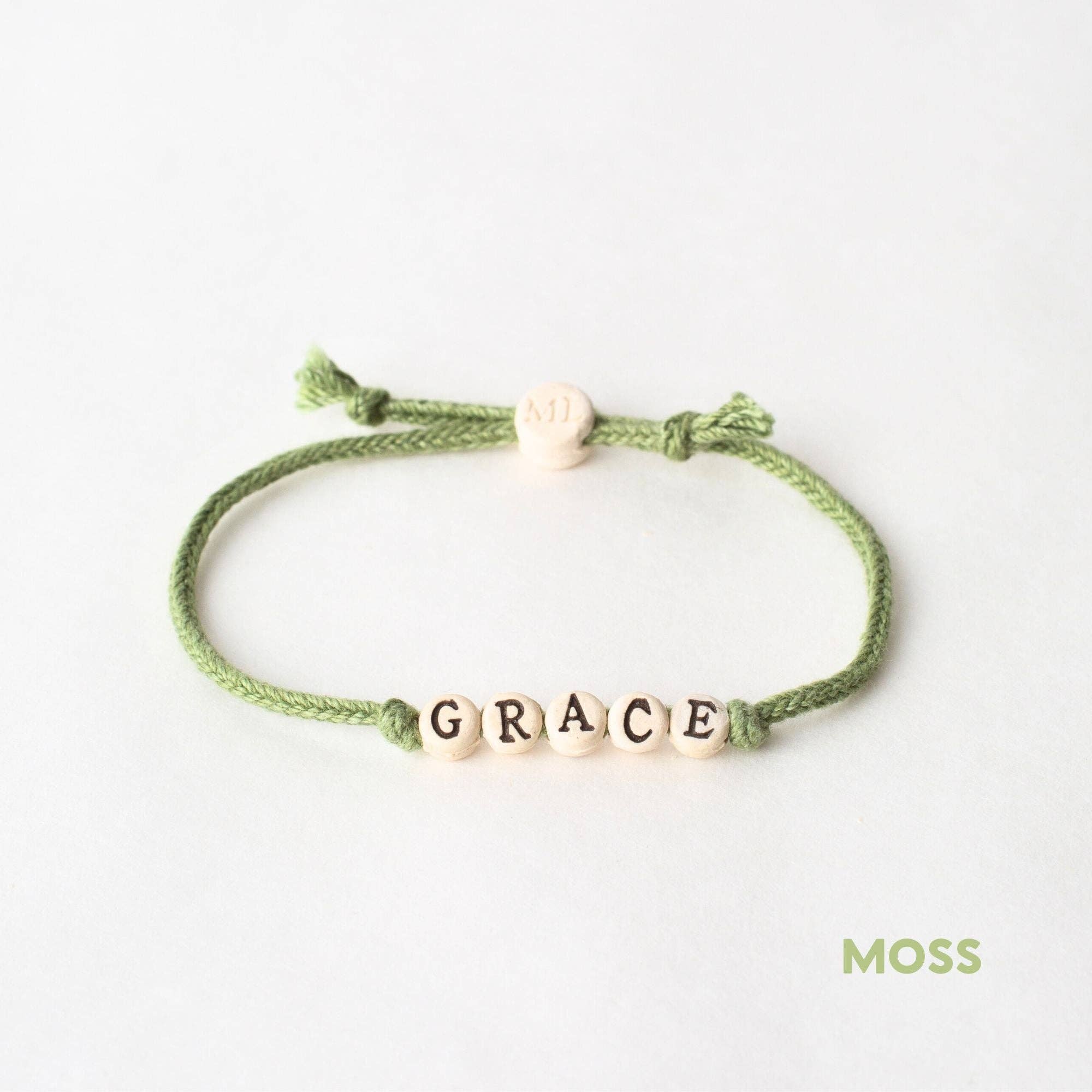 MudLOVE – wholesale Vävt/flätat armband – GRACE - Vänskapsarmband på handvävd bomullssnodd2