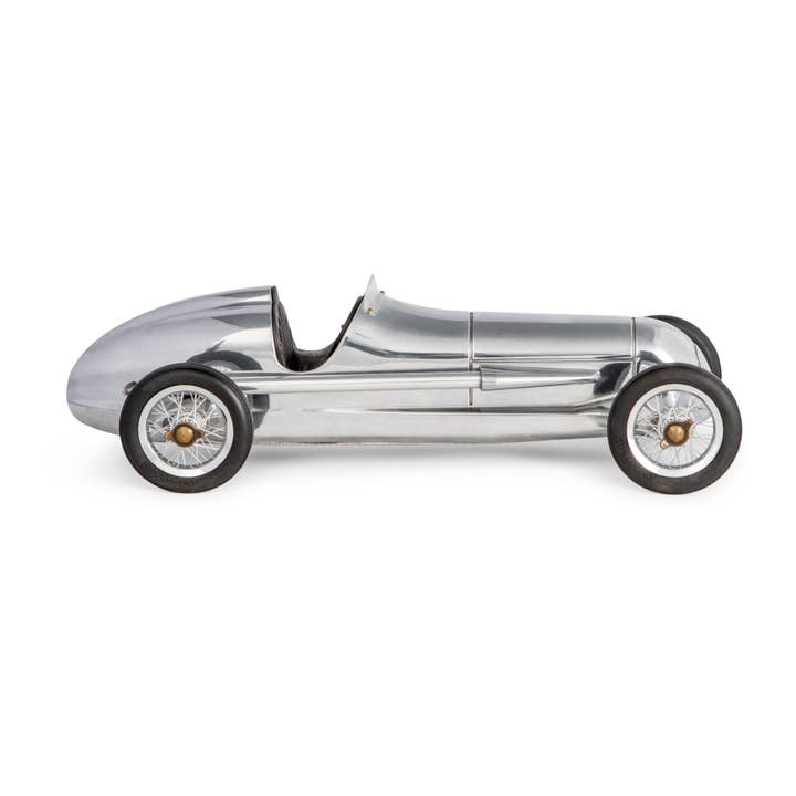 Authentic Models - Wholesale Decorative Tabletop Object - Silver Indy Model Car 12"